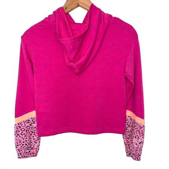 Converse x Clements Twins Girls Pink Color Block Printed Hoodie Size Small - Picture 9 of 14